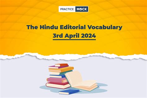 The Hindu Editorial Vocabulary Rd April