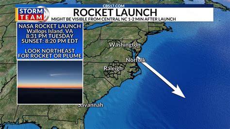 Rocket launch, International Space Station to be viewable from NC on Tuesday night