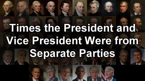 Presidents And Vice Presidents Of Different Parties Youtube