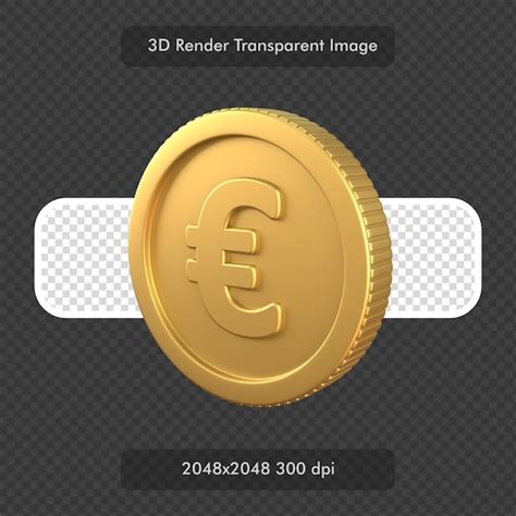 Sinal De Moeda Do Euro Na Ilustra O De Renderiza O D Isolada De