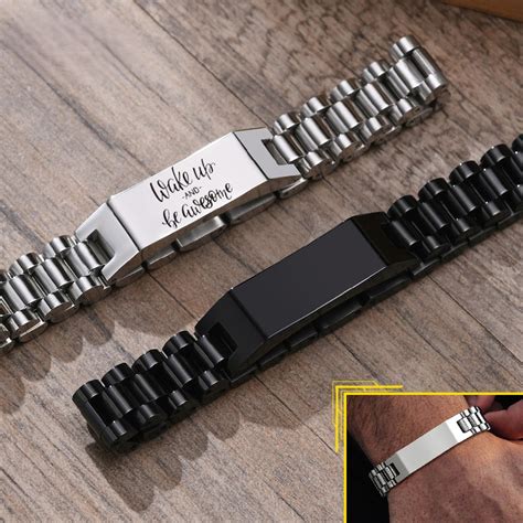 Personalisiertes Armband Mit Eigenem Namen Edelstahl Edelstahl