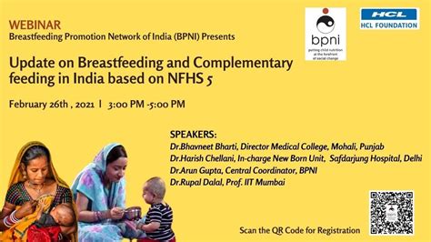 Webinar On Update On Breastfeeding And Complementary Feeding In India