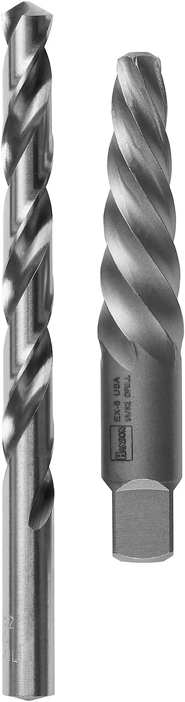 Irwin Hanson Spiral Screw Extractor Drill Bit Set