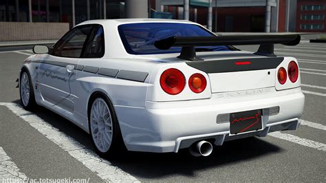 【assetto Corsa】mines スカイライン R34 Gt R N1 Base 06 Mines Bnr34