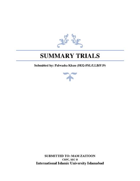 Summary Trial Crpc 5