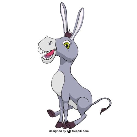 Donkey cartoon | Free Vector