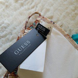Guess Swim Nwt Guess Boho Bohemian Brown Teal Bikini Tie Top Bottom Set Swimwear Medium