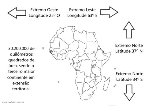 Quadro F Sico Do Continente Africano Portal Geographia