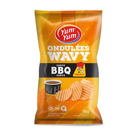 St Hubert BBQ Sauce Rippled Chips St Hubert Products