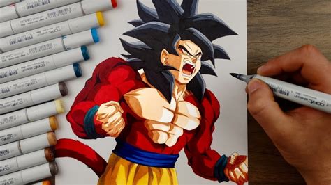 Como Desenhar O Goku Super Saiyan Elevando O Ki L Desenhando O Goku