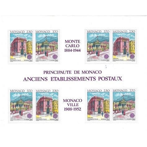 Monaco Bloc Feuillet De Timbres N49 Europa Neuf Philantologie