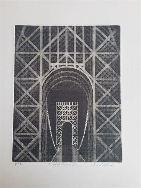 Rare Brian Cohen, Bridge, 15 Boxed Etchings, V/X Bridge Structure — Sir Richards Antiques & Fine ...