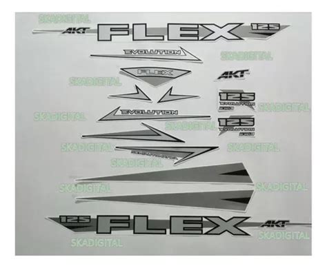 Kit Completo De Calcoman As Akt Flex Evolution En Venta En