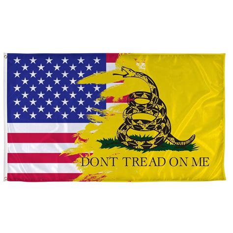 Don't Tread On Me American Gadsen Flag 3'x5' | Vispronet