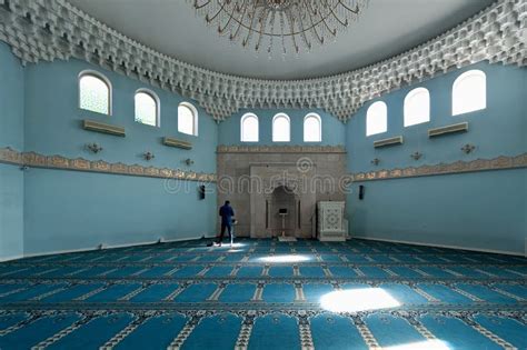 The Interior Of The Al Salam Mosque And Arabian Cultural Center In