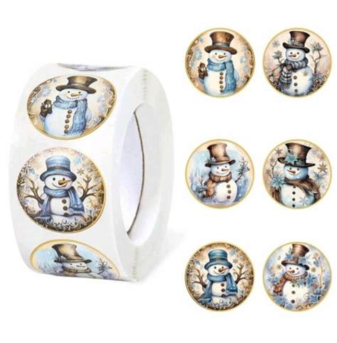 Free: ⛄NEW⛄ (6) 1" SNOWMAN CHRISTMAS STICKERS!! ⛄ - Christmas - Listia ...