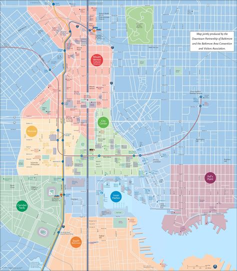 Baltimore tourist attractions map