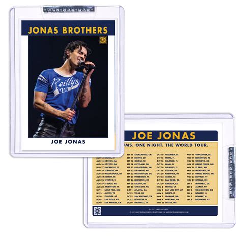 Joe Jonas Trading Card # 1 – Jonas Brothers