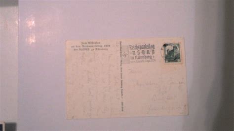 Germany Wwii ERA Propaganda Postal Card 1934 Nazi Parade Europe