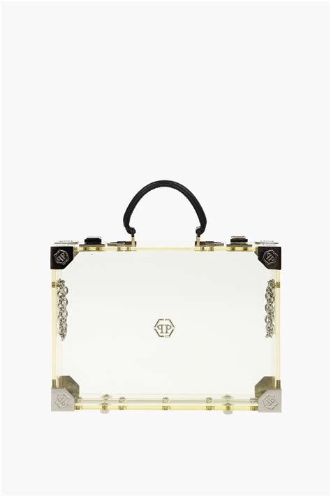 Philipp Plein Sheer Rigid Handbag With Removable Shoulder Strap Women