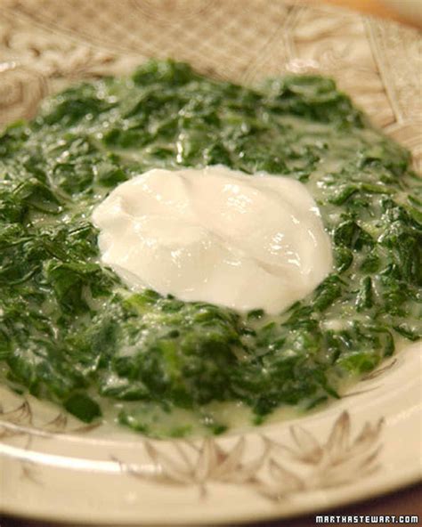 Creamed Spinach With Mrs Kostyra Recipe And Video Martha Stewart