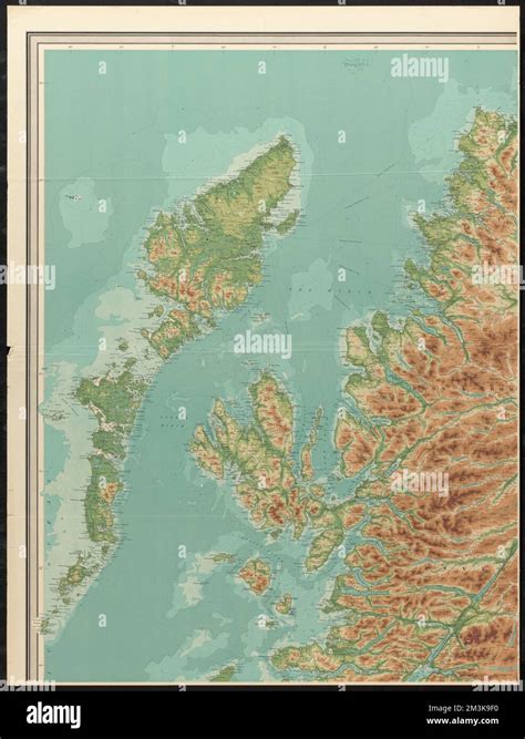 Orographical Map Of Scotland Scotland Maps Topographic Maps Norman