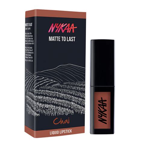 Nykaa Matte To Last Transfer Proof Liquid Lipstick Chai 18 Buy