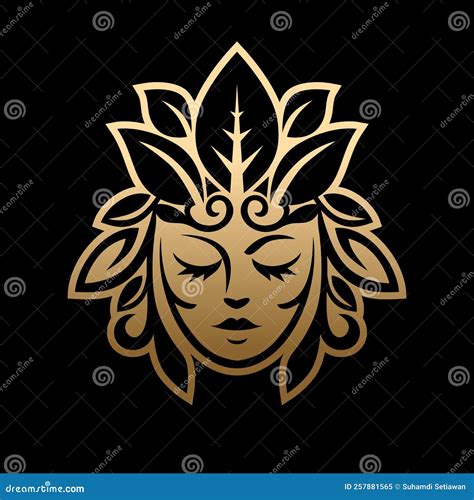 Exotic Nature Women Logo Design Stock Vector Illustration Of Icon