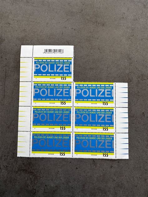 Er B Gen Polizei Briefmarken Bundes Und L Nderpolizeien