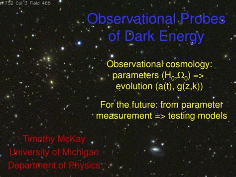 PPT Observational Probes Of Dark Energy PowerPoint Presentation Free