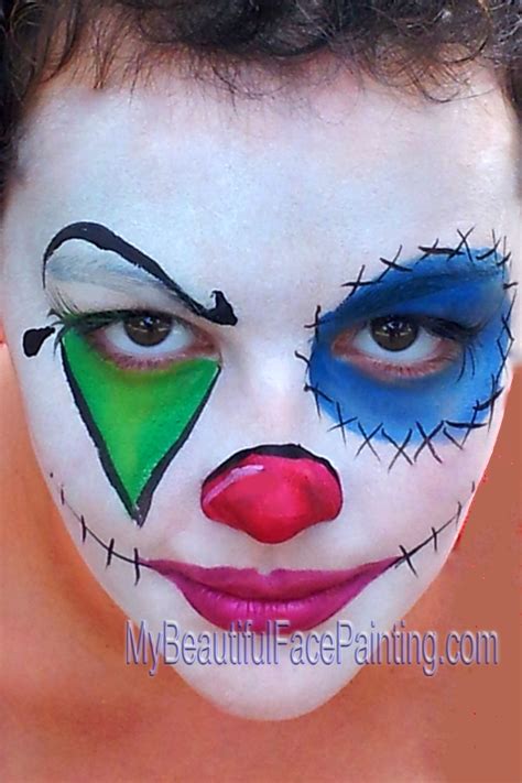 Clown Face Paint Halloween - You Paint