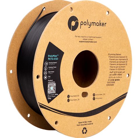 Polymaker PolyMax Tough PETG ESD Black 3DJake Deutschland