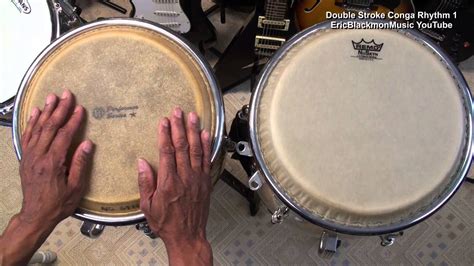 How To Play Congas Easy Double Stroke Beat 1 Hand Drums