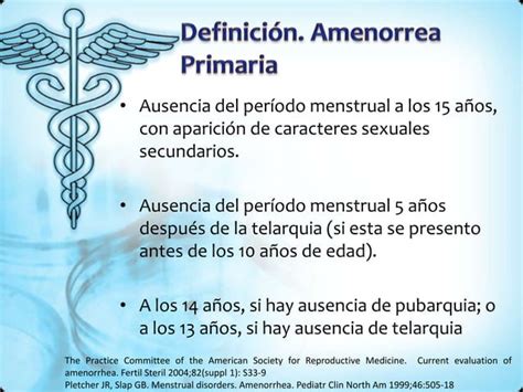 Amenorrea Primaria Y Secundaria Ppt