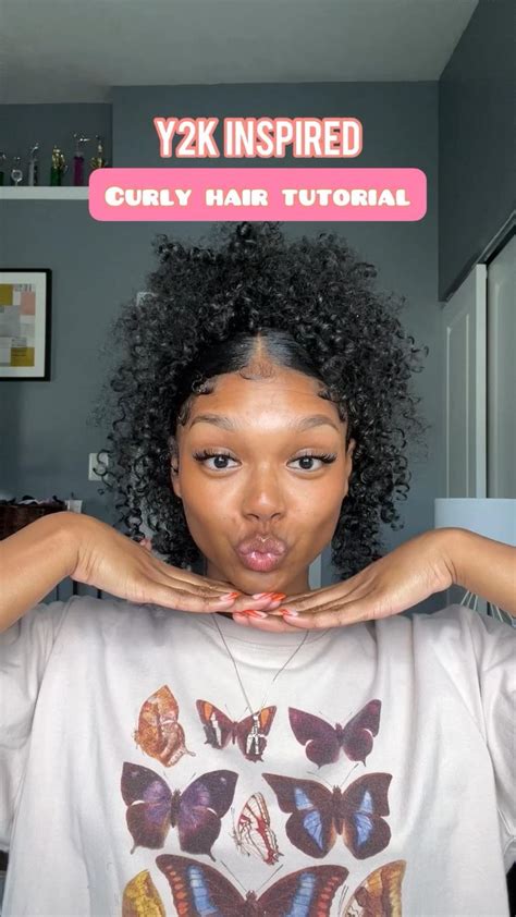 Y2k Inspired Curly Hair Tutorial Follow Me For More Curly Hair Inspo