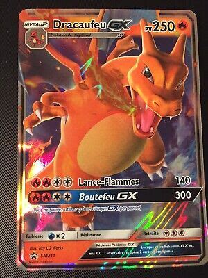 Carte Pokémon Dracaufeu GX Promo SM211 Soleil Lune FR NEUF eBay