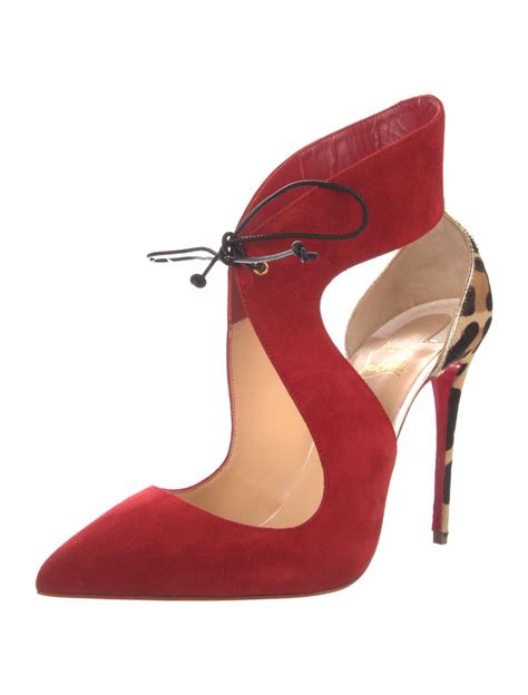 Christian Louboutin Ferme Rouge Ponyhair D Orsay Pumps W Tags Red