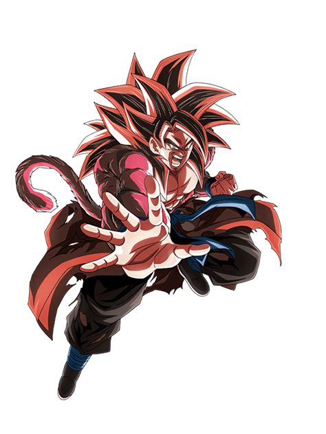 Dokkanbattle Xeno Ssj4 Goku Lb Hd Render By Brando Edits On Deviantart