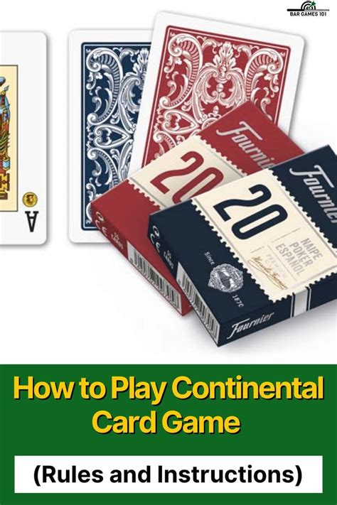 How To Play Continental Card Game Rules And Instructions Drinking