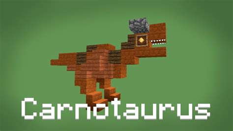 Minecraft How To Build Carnotaurus YouTube