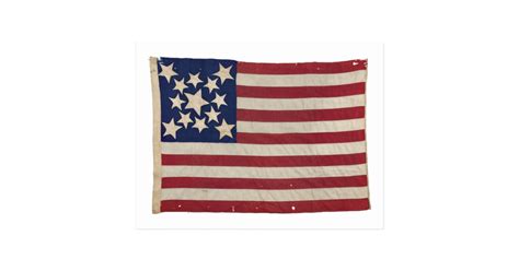 American Flag with 13 Stars Postcard | Zazzle.com