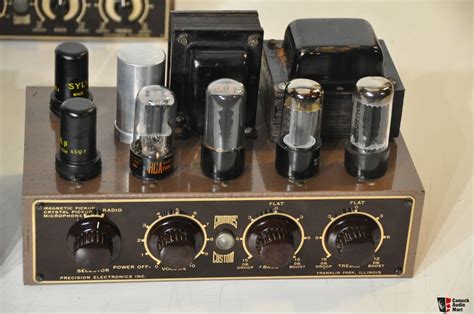 Pair Grommes Custom Pg Mono Tube Amplifiers V Working Photo