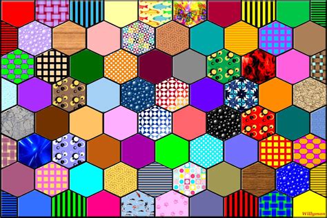 Solve Hexagons Jigsaw Puzzle Online With 247 Pieces