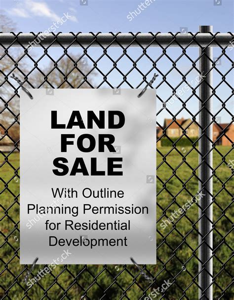 Land Sale Outline Planning Permission Residential Editorial Stock Photo