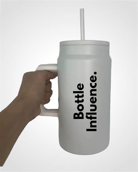 1.5 L WHITE THERMOS TUMBLER - Bottle Influence.