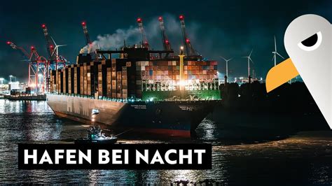 Hafen Bei Nacht HMM Le Havre 400m Containerschiff Hamburg Hafen