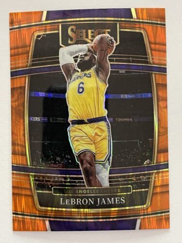 Panini Select Lebron James Orange Flash Prizm Concourse Ebay