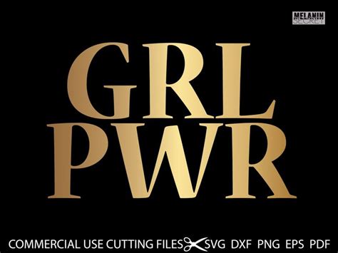 GRL PWR Svg Girl Power SVG Arfo Svg African American Svg Black Svg