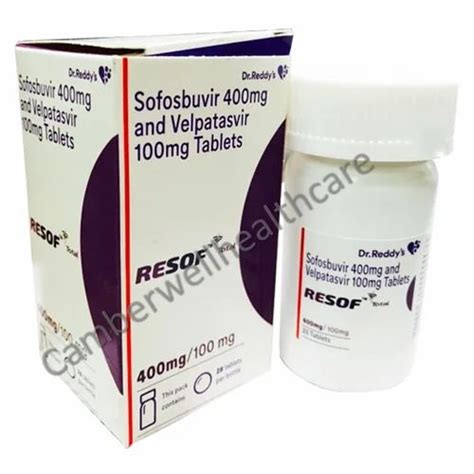 Sofosbuvir Mg And Velpatasvir Mg Packaging Size Tablets At