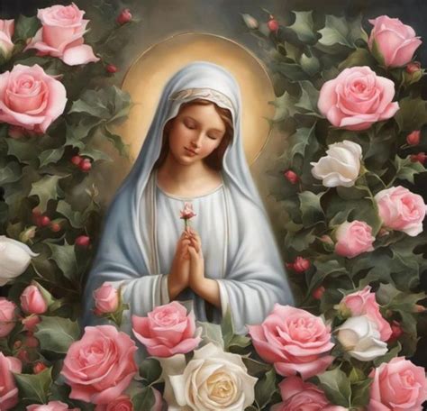 Pin By Julia Forster On Crown Of Roses Diamond Painting Virgin Mary